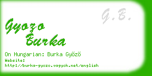 gyozo burka business card