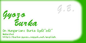 gyozo burka business card
